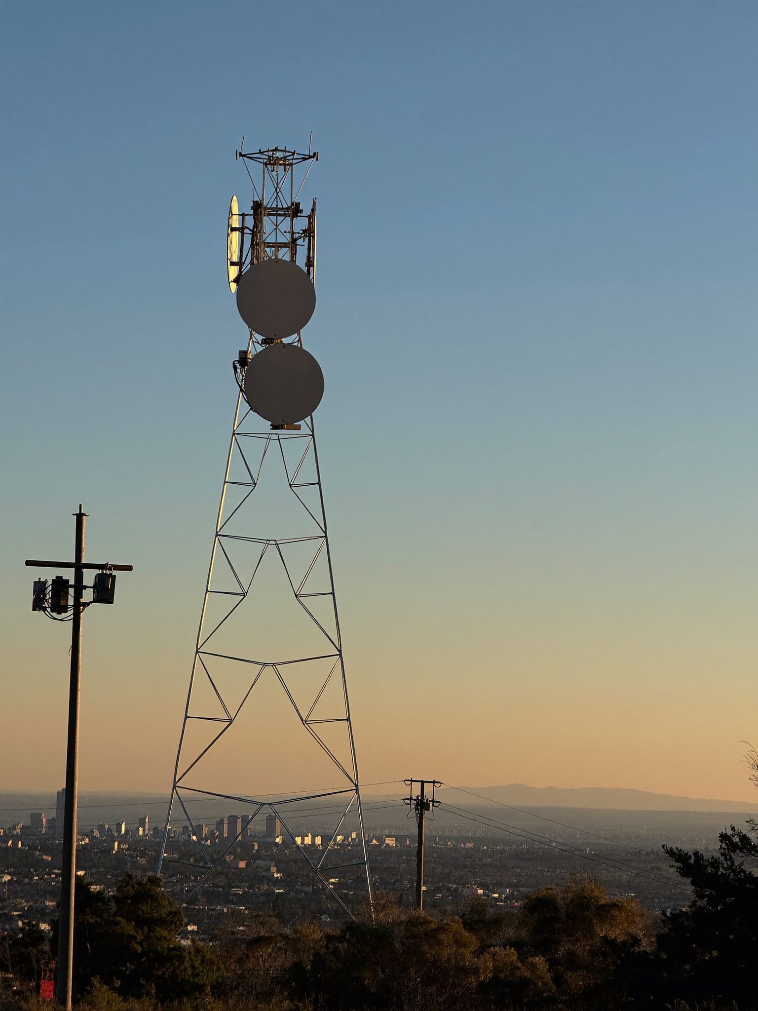 Andries Coetzee, Transmission Engineer, near the Halvorial transmitter tower