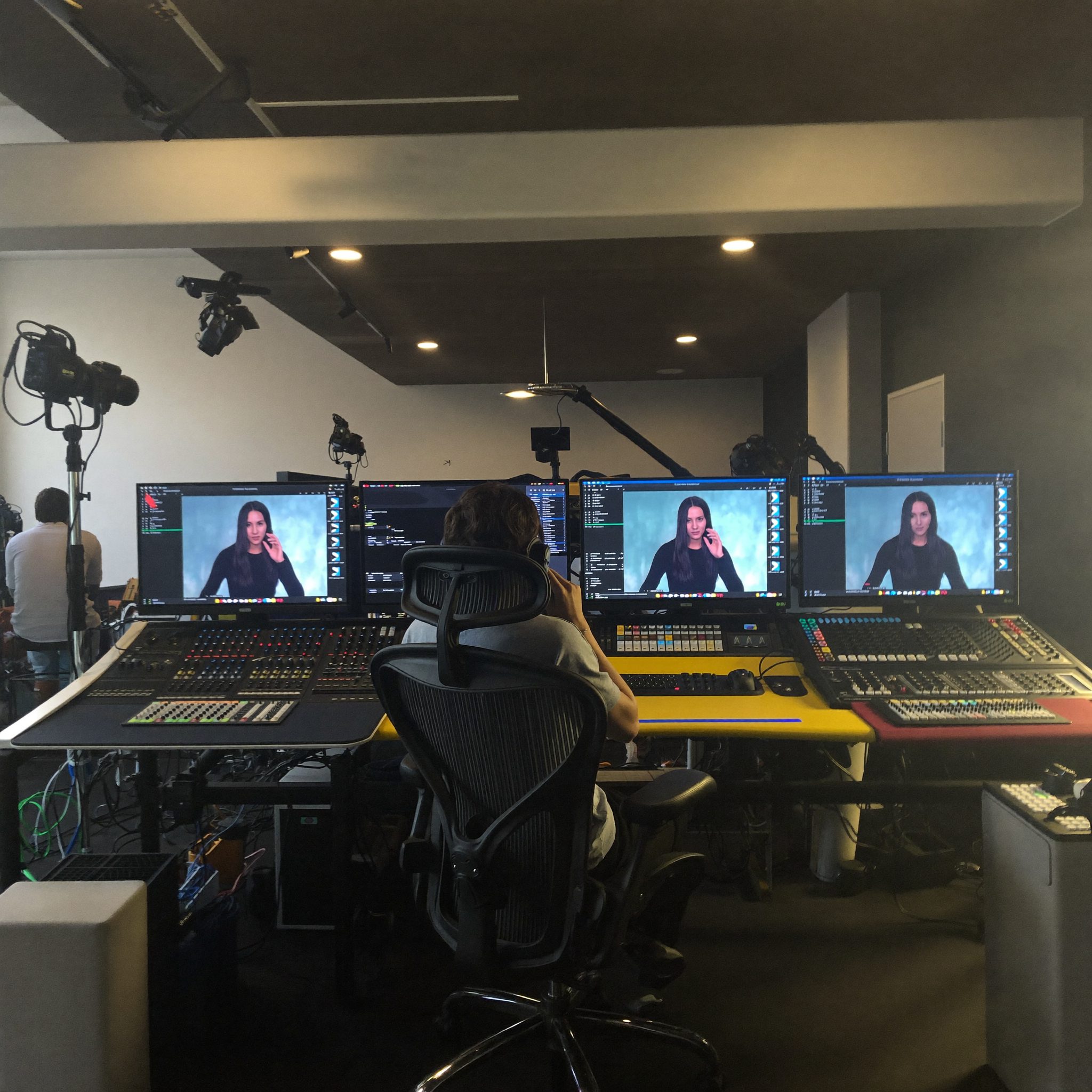 Ruan van Wyk, Post-Production Lead, at editing suite